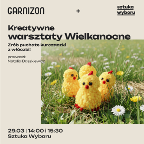 Zrób puchate kurczaki z włóczki, 14:00