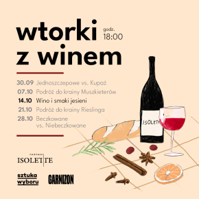 Wtorki z winem - wino i smaki jesieni